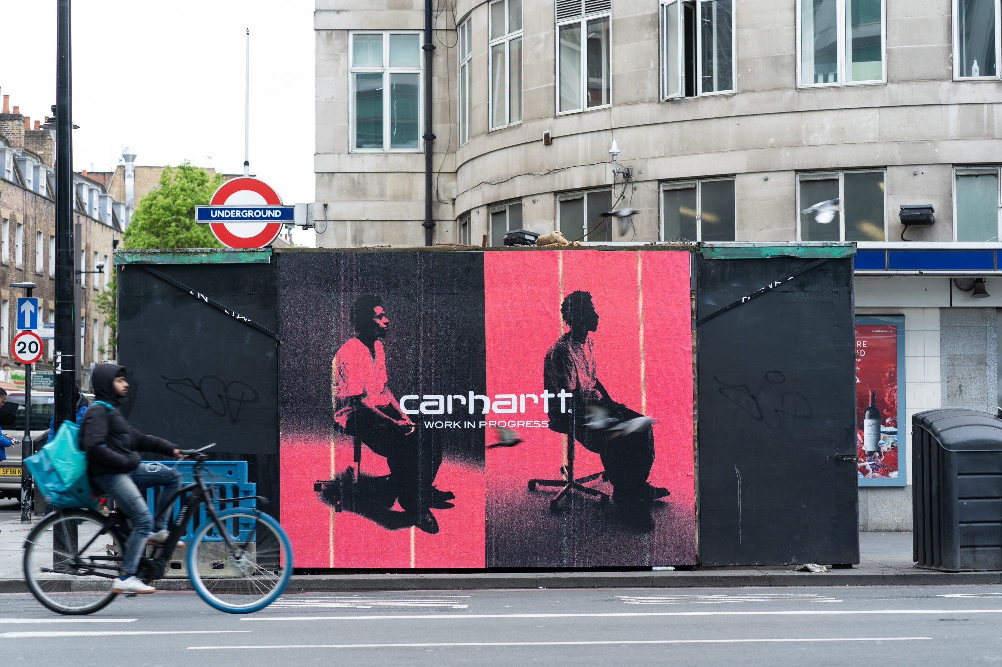 Carhartt, Roadside, Kiosk, Street Advertising, Billboard, London