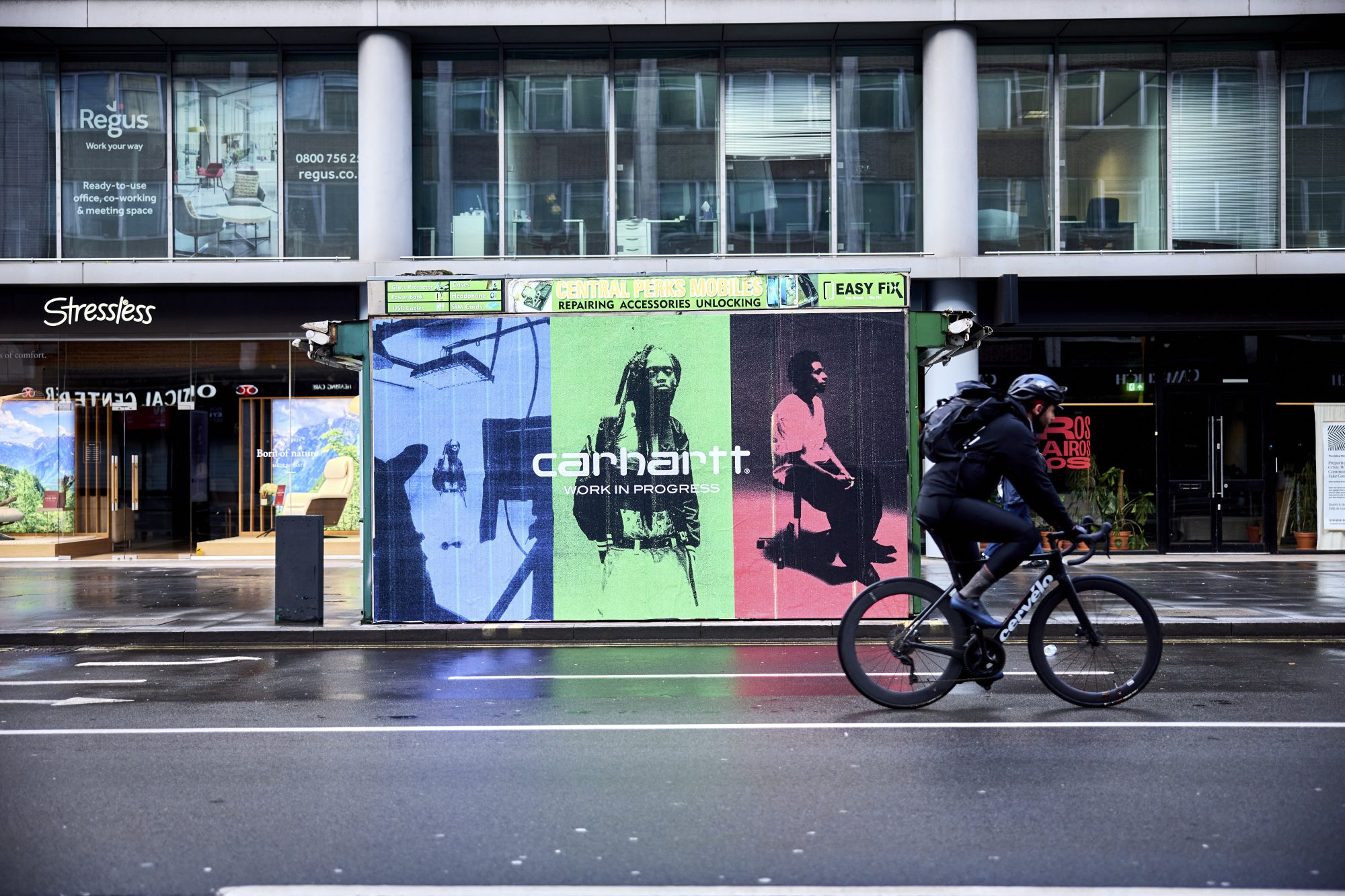 Carhartt, Roadside, Kiosk, Street Advertising, Billboard, London