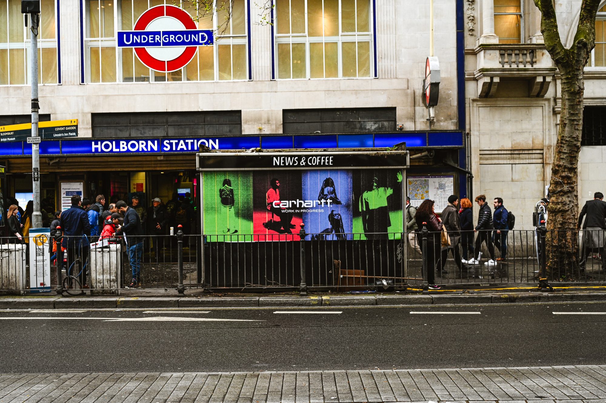 Carhartt, Roadside, Kiosk, Street Advertising, Billboard, London