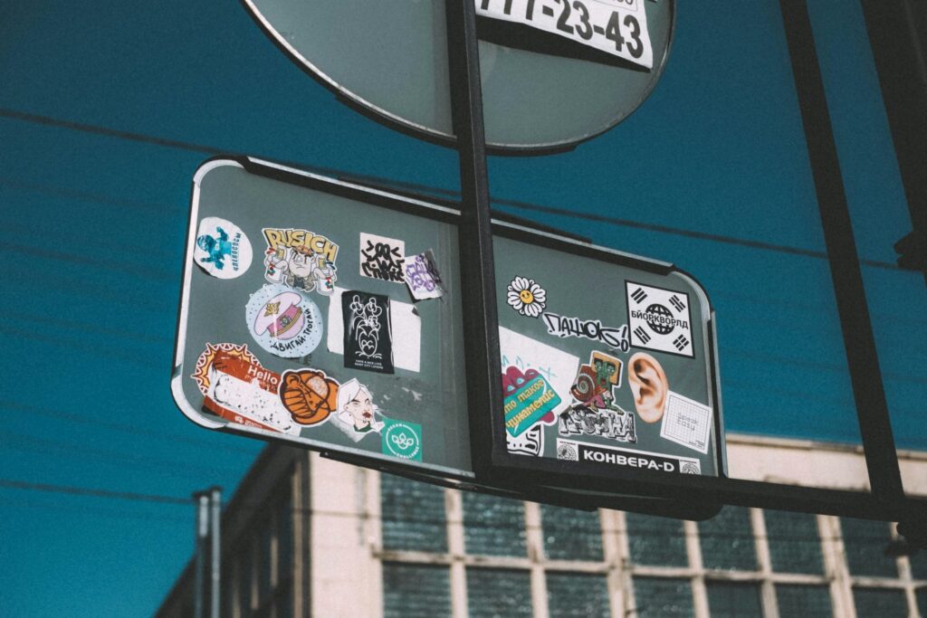 Ambient Sticker Sticker Advertising