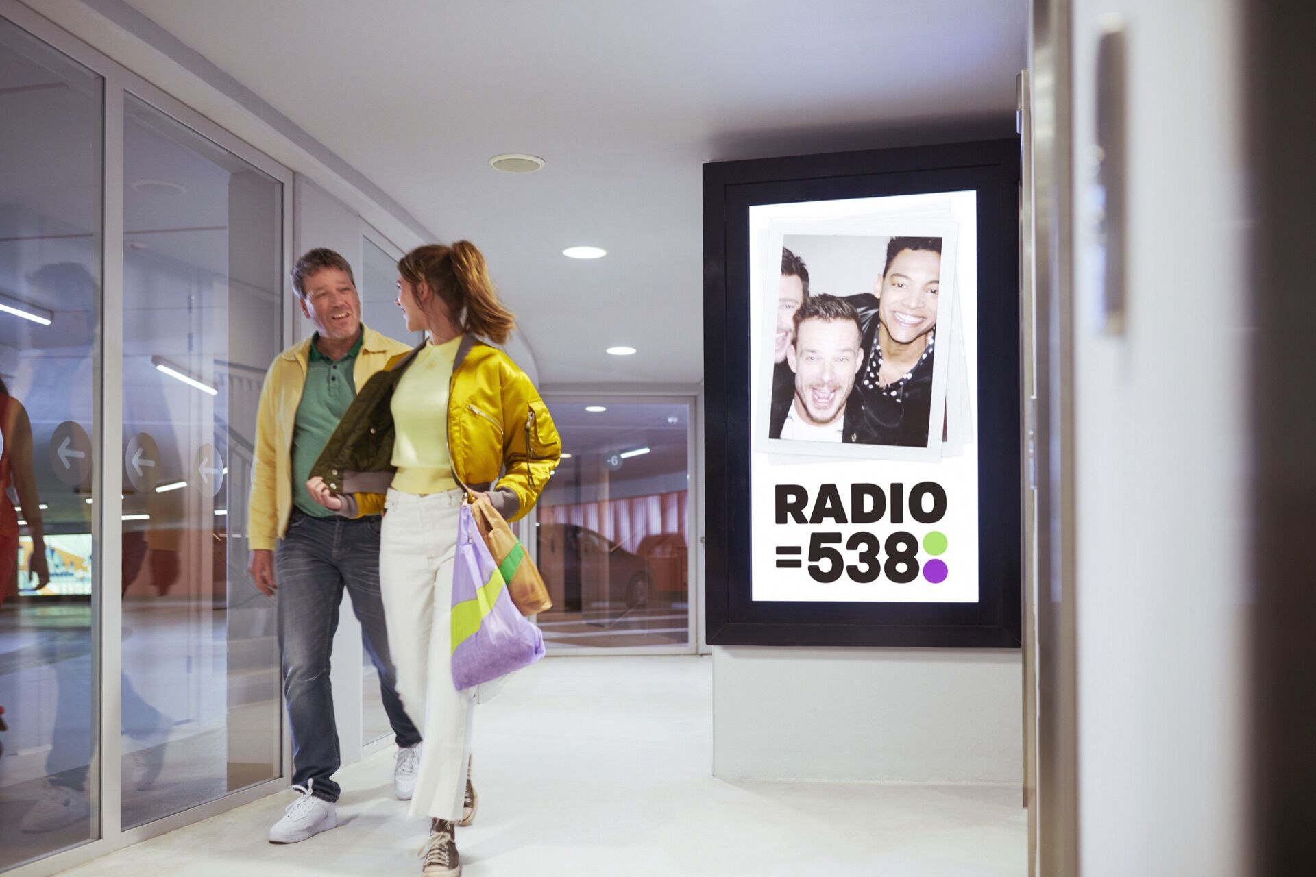 Indoor parking screens in Amsterdam - Pack London out-of-home advertising