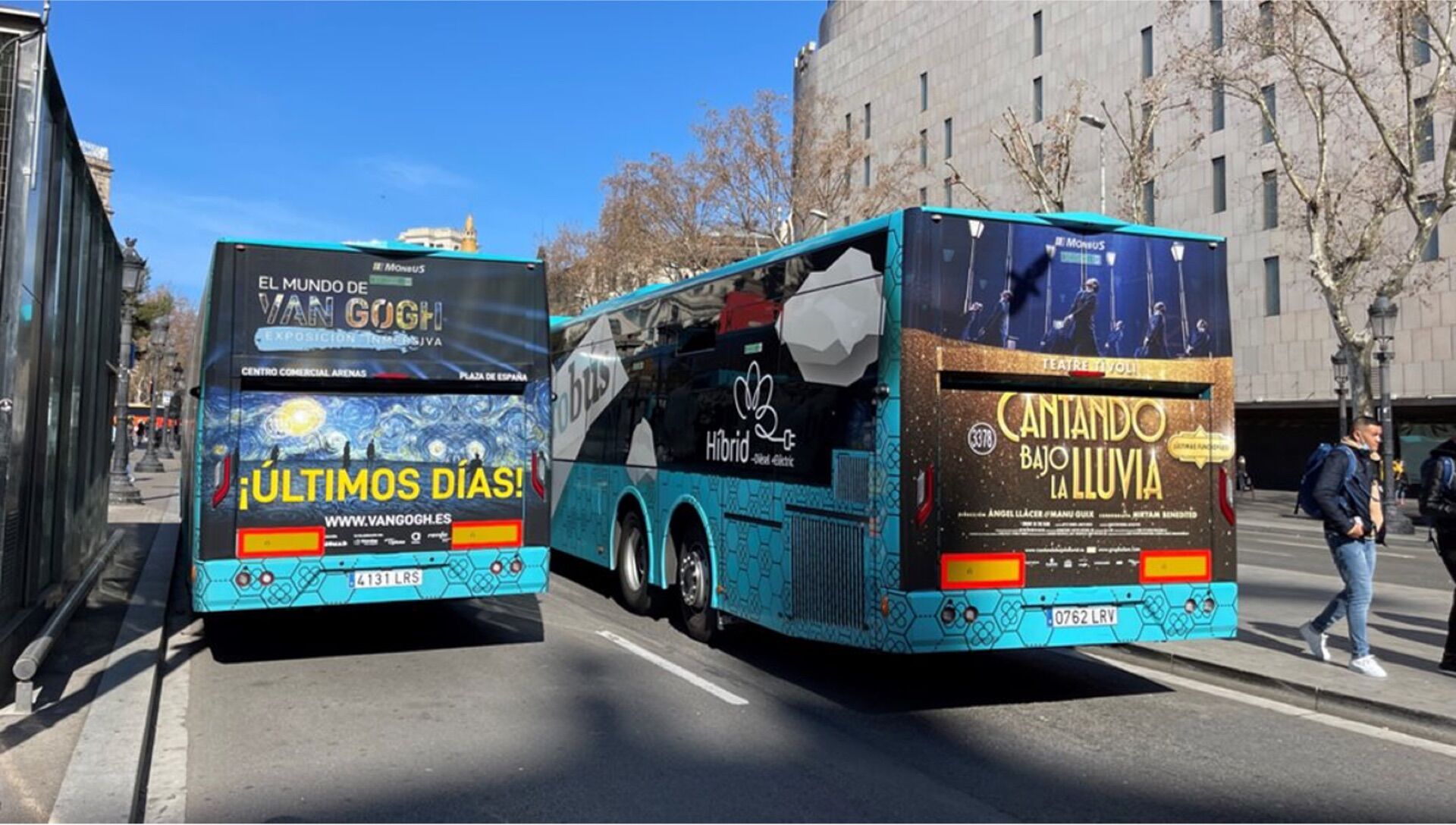 Aerobus Rear Wrap (Airport to City Centre) in Barcelona - Pack London out-of-home advertising