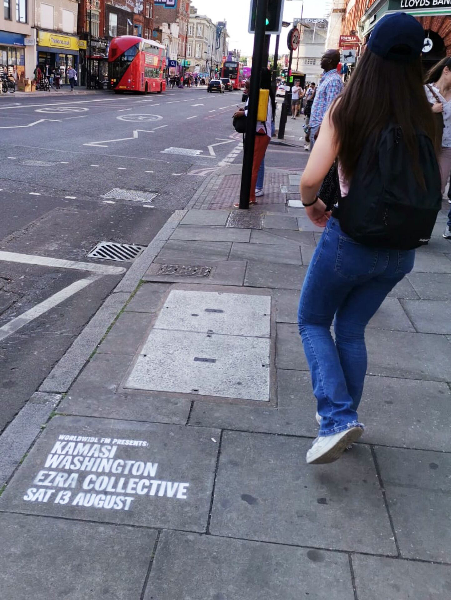 Chalk Stencils in Brighton - Pack London out-of-home advertising