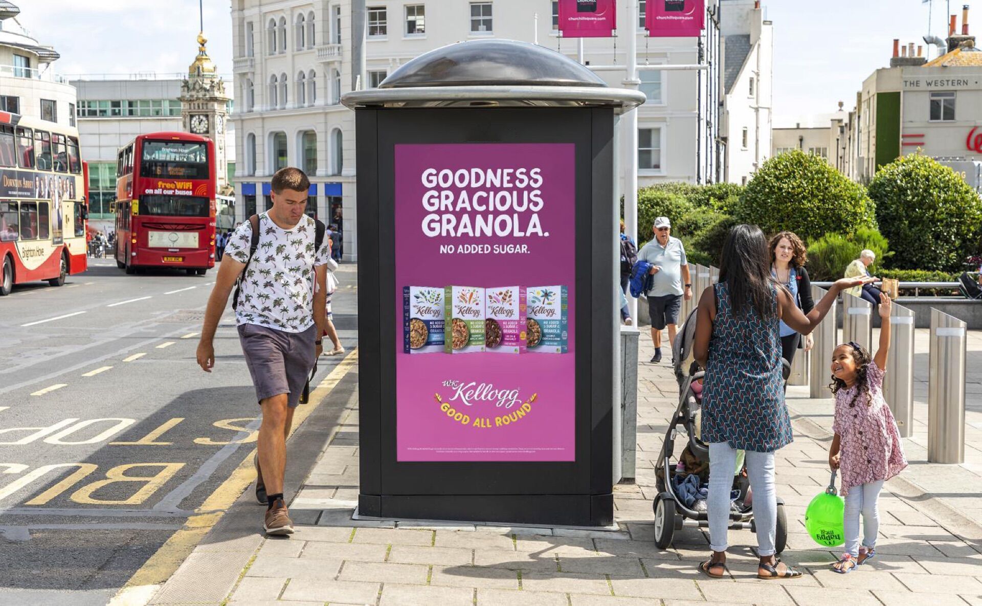 Digital 6-Sheet Bus Shelters in Brighton - Pack London out-of-home advertising