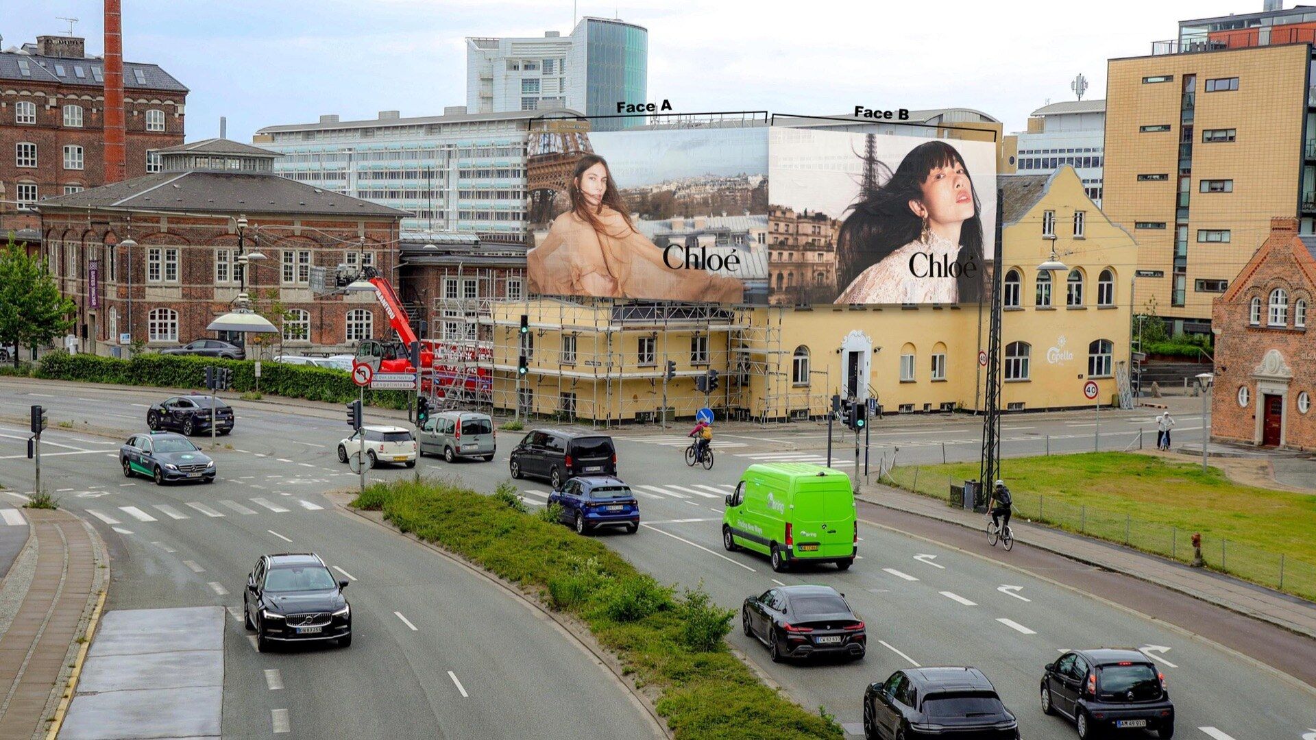 Building Wrap - Indiakaj in Copenhagen - Pack London out-of-home advertising