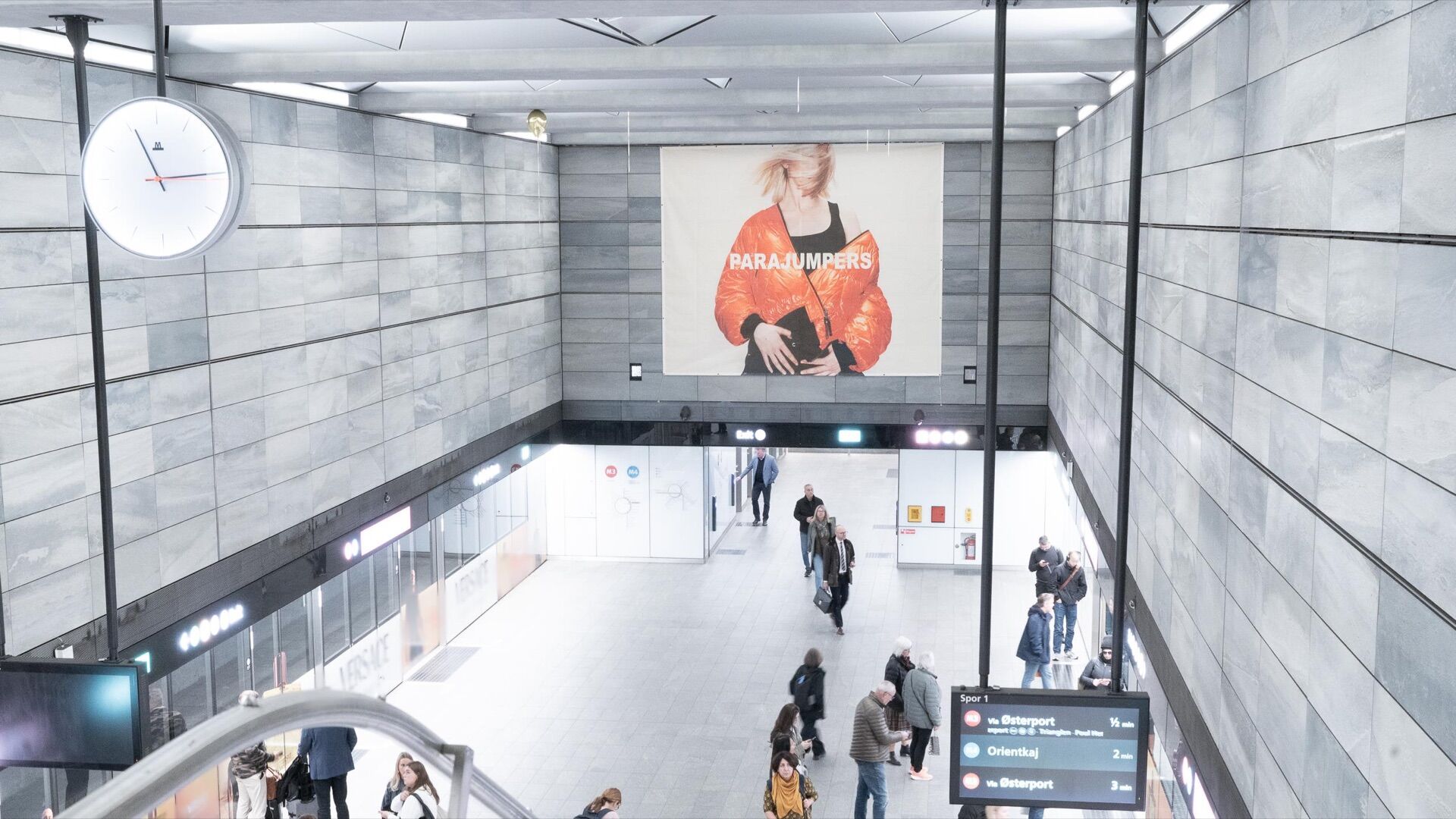 Kongens Nytorv Station M1:M2, Metro Domination in Copenhagen - Pack London out-of-home advertising