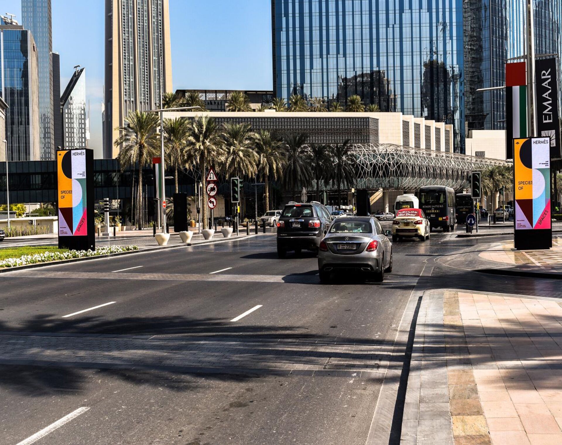 Digital Roadside Network - Portrait Banners in Dubai - Pack London out-of-home advertising