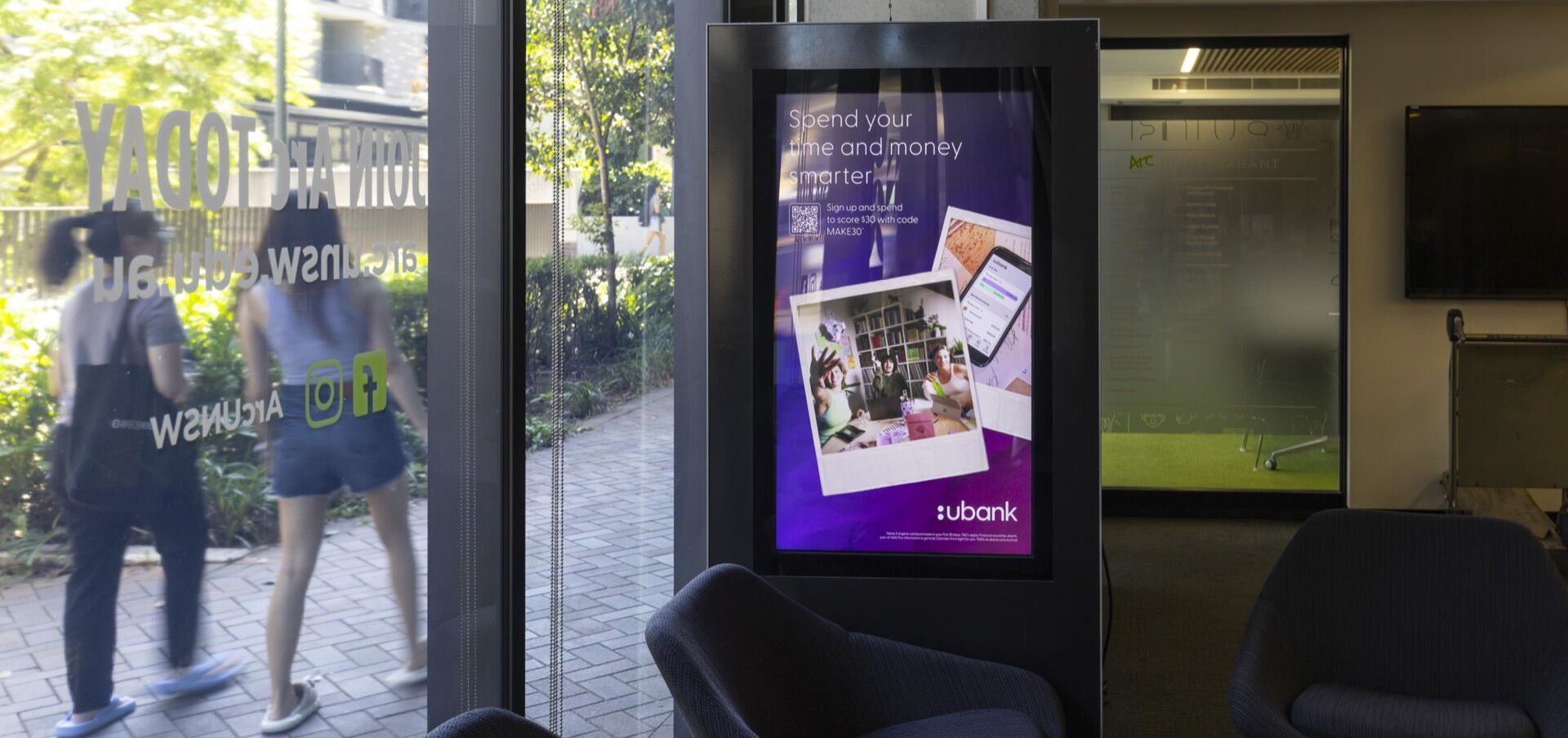 Digital University Screens in Dublin - Pack London out-of-home advertising