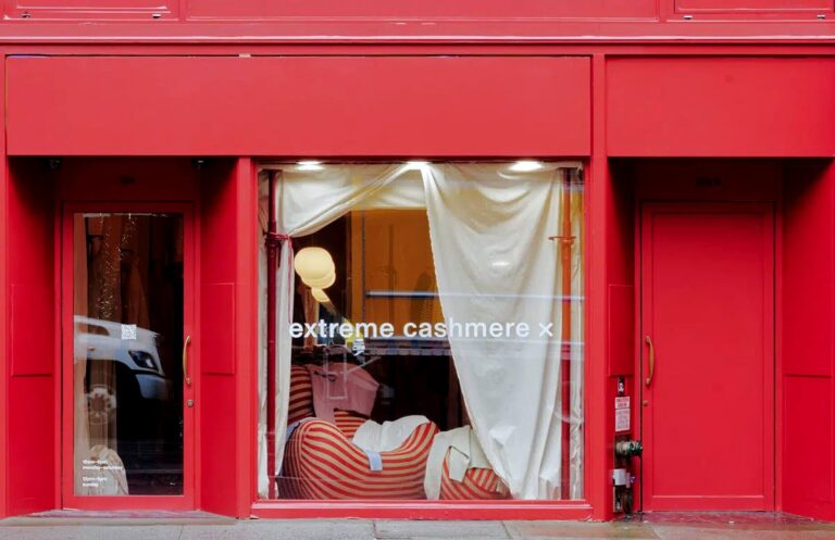 Extreme Cashmere's NYC pop-up storefront