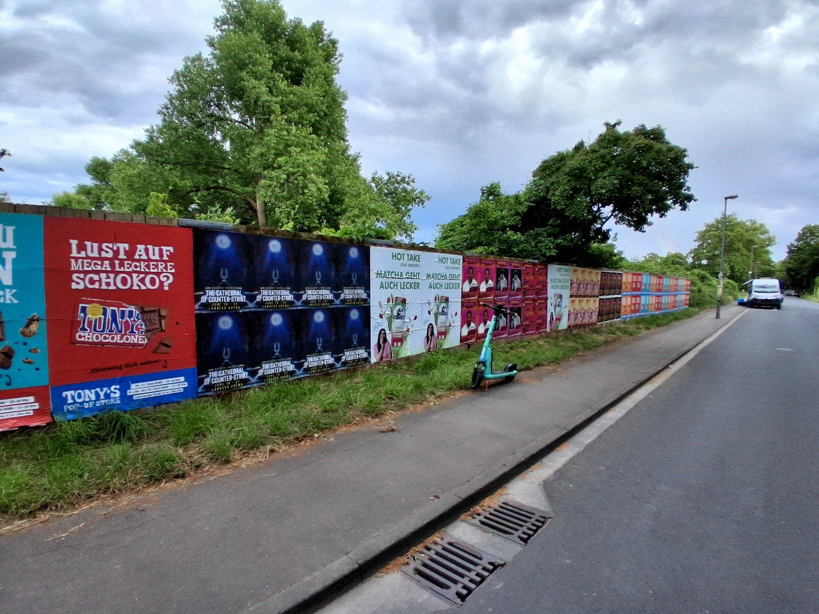 Street poster run for IEM Cologne on a Cologne roadside