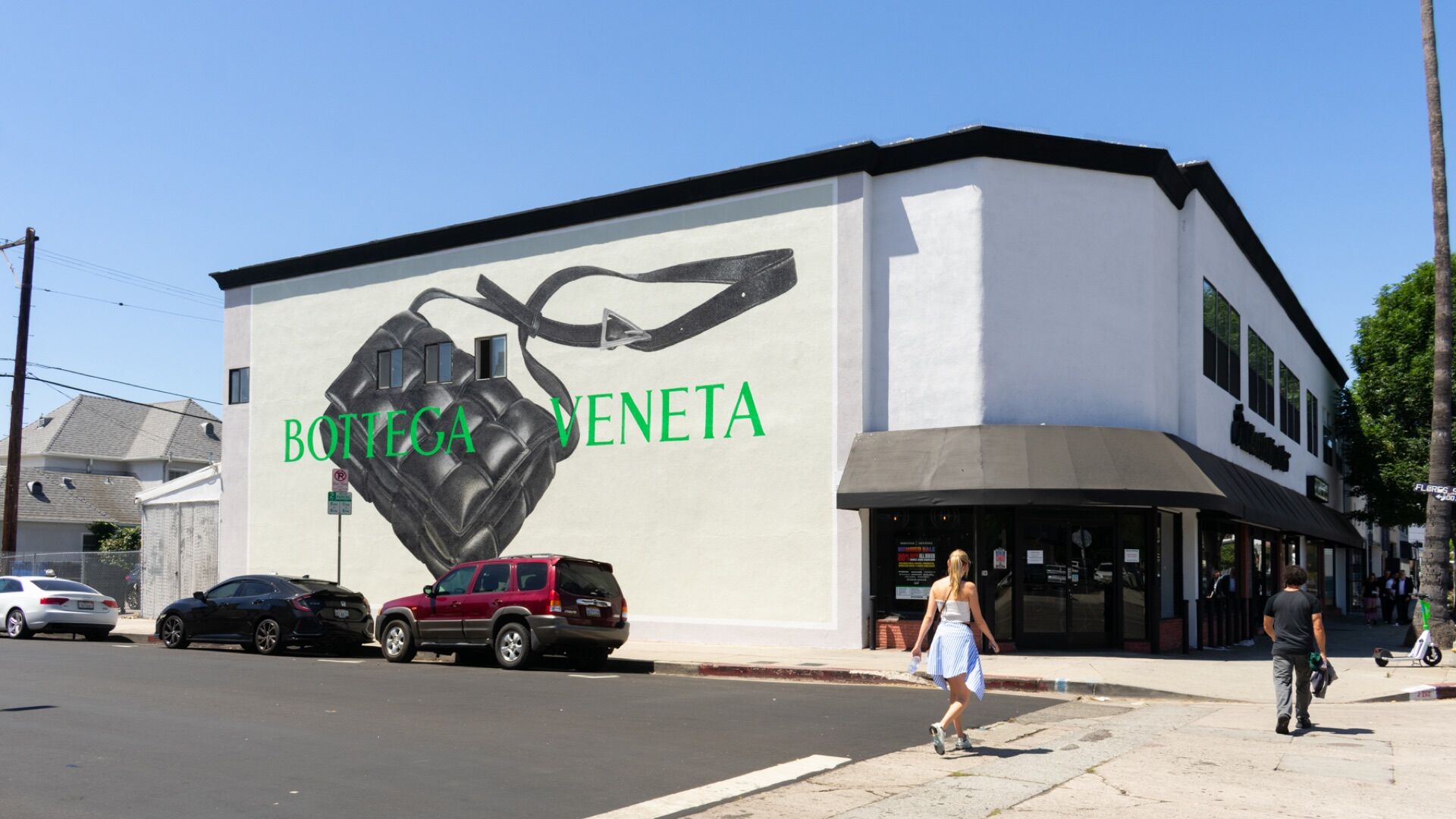 Hand Painted Mural in Los Angeles - Pack London out-of-home advertising