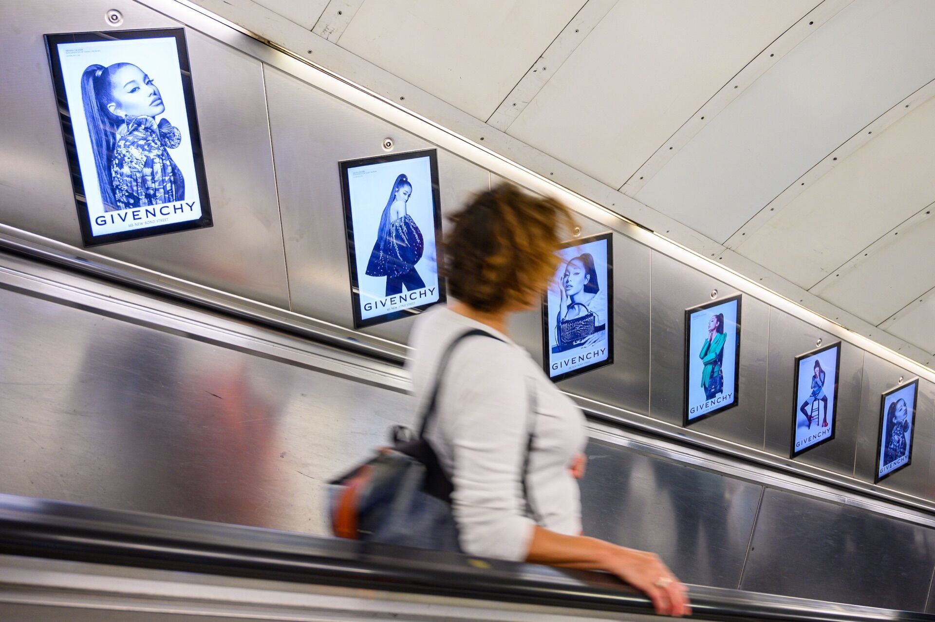 Digital escalator panels in London - Pack London out-of-home advertising