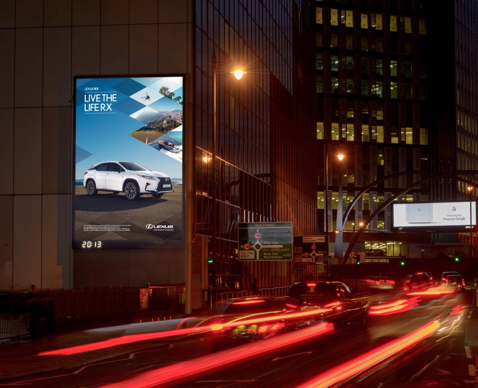 Digital towers in London - Pack London out-of-home advertising