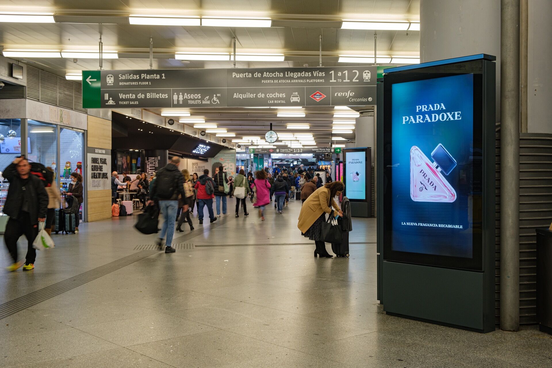 Digital Rail Mupis in Madrid - Pack London out-of-home advertising
