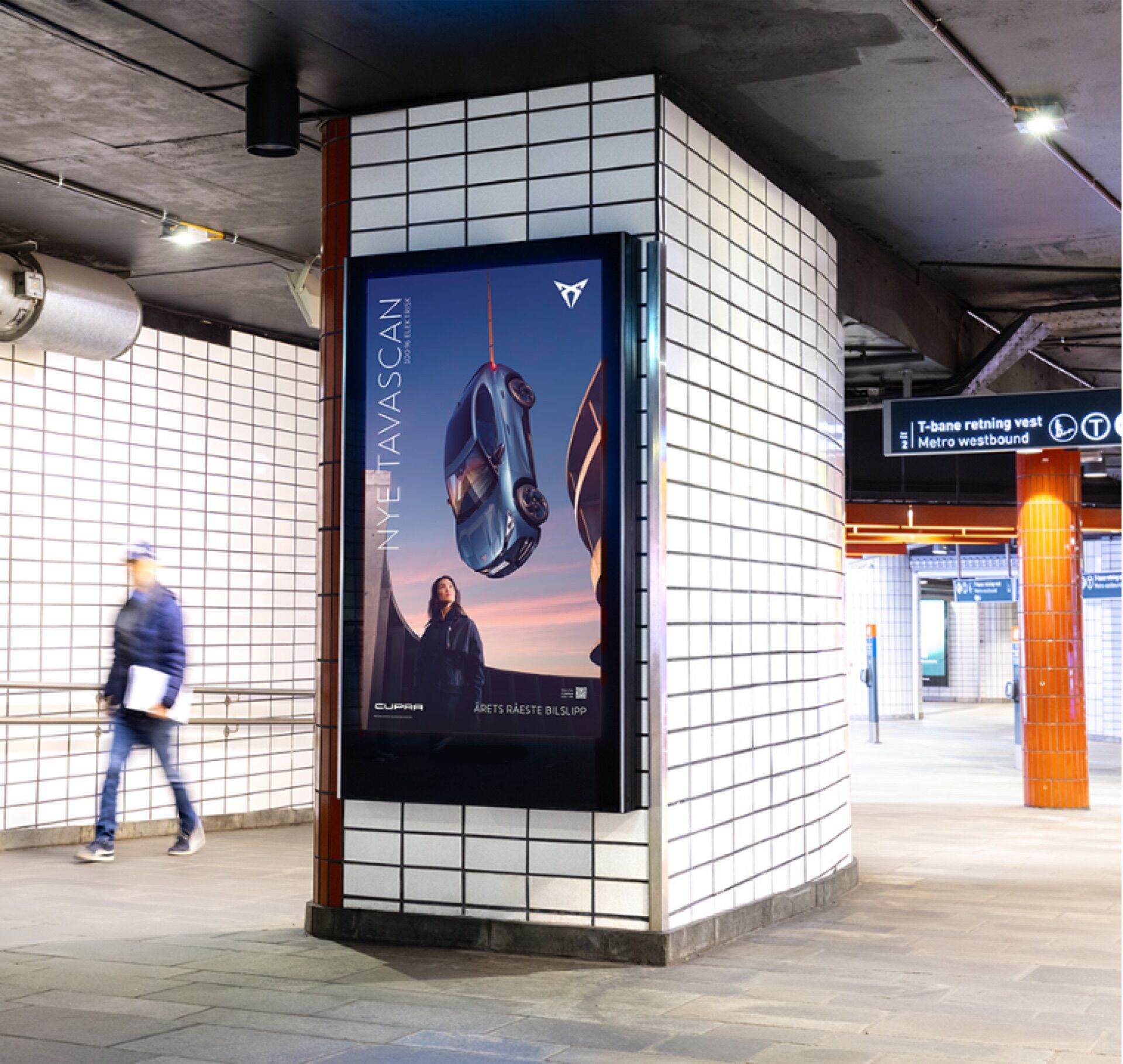 Digital Metro Screens in Oslo - Pack London out-of-home advertising