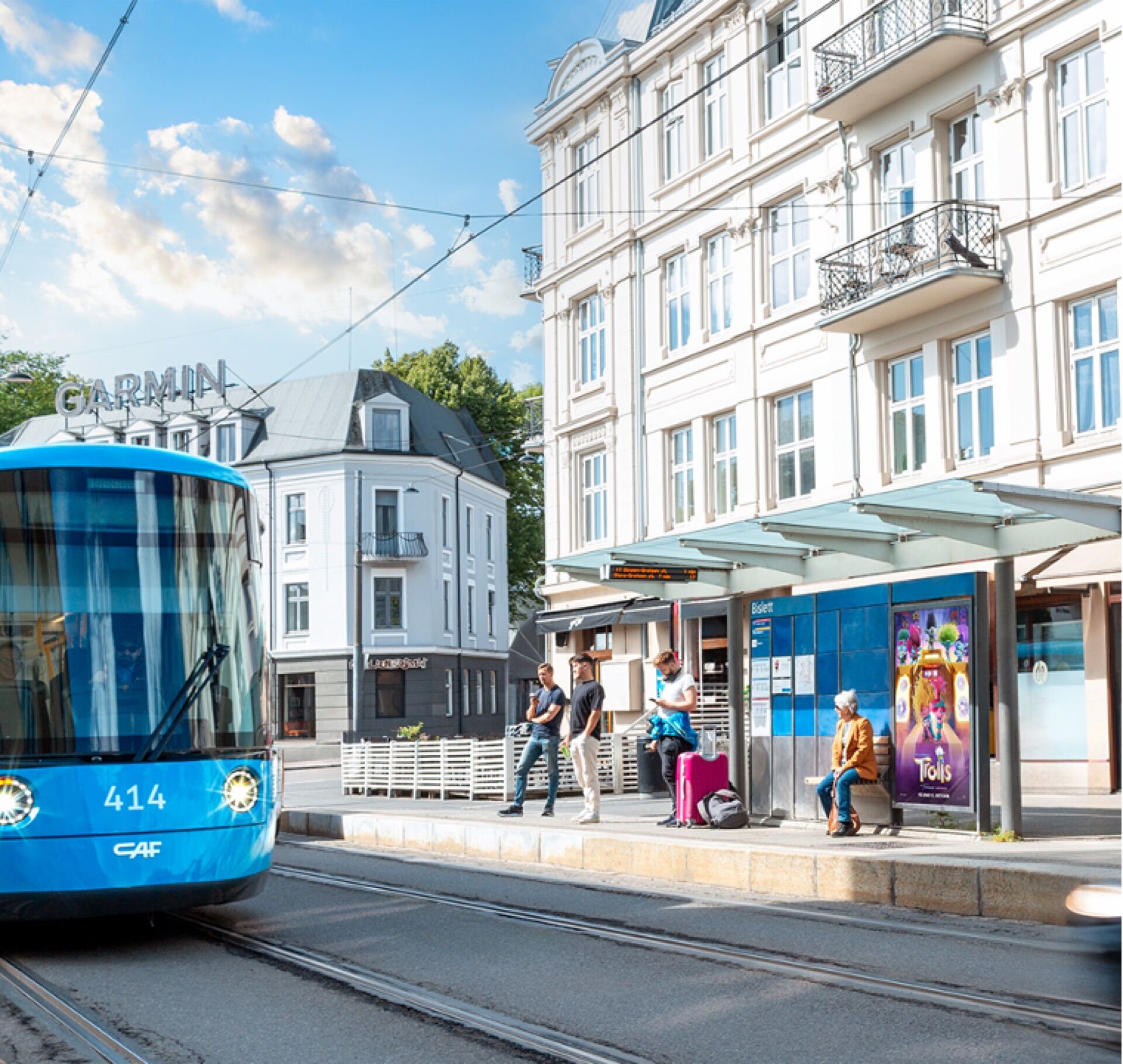 Eurosize Tram Station Static Frames in Oslo - Pack London out-of-home advertising