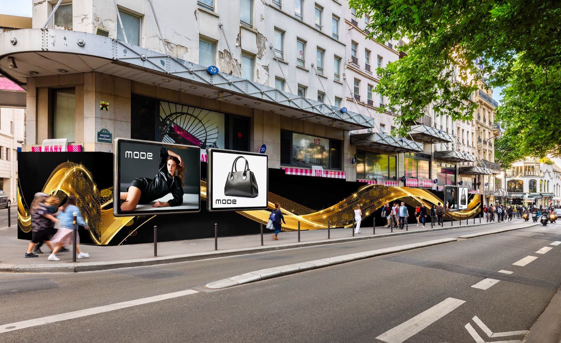 Billboard takeovers in Paris - Pack London out-of-home advertising