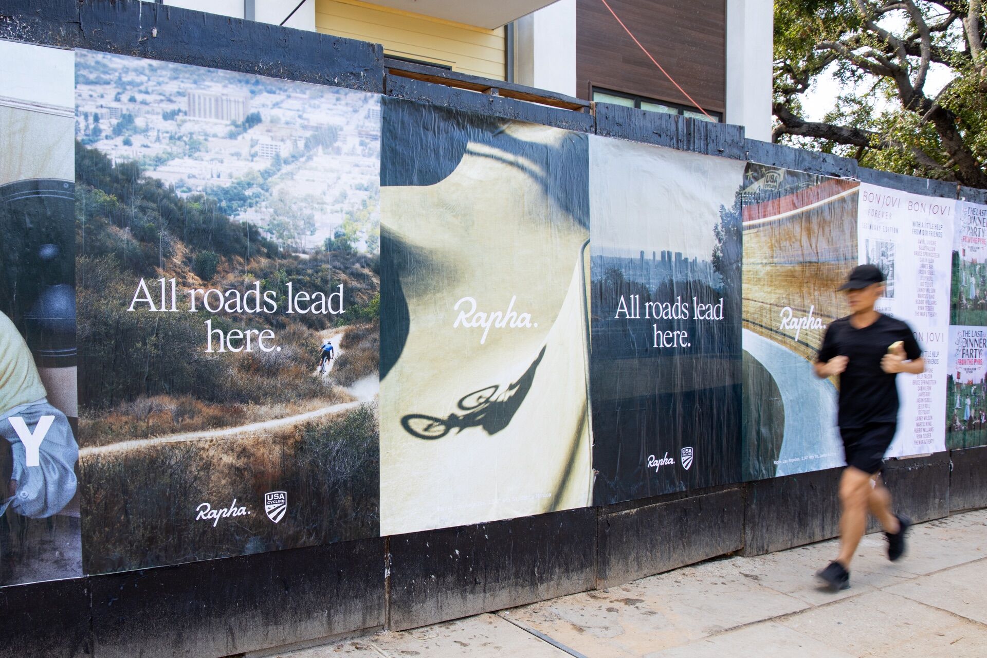 Rapha street posters along Santa Monica, Los Angeles