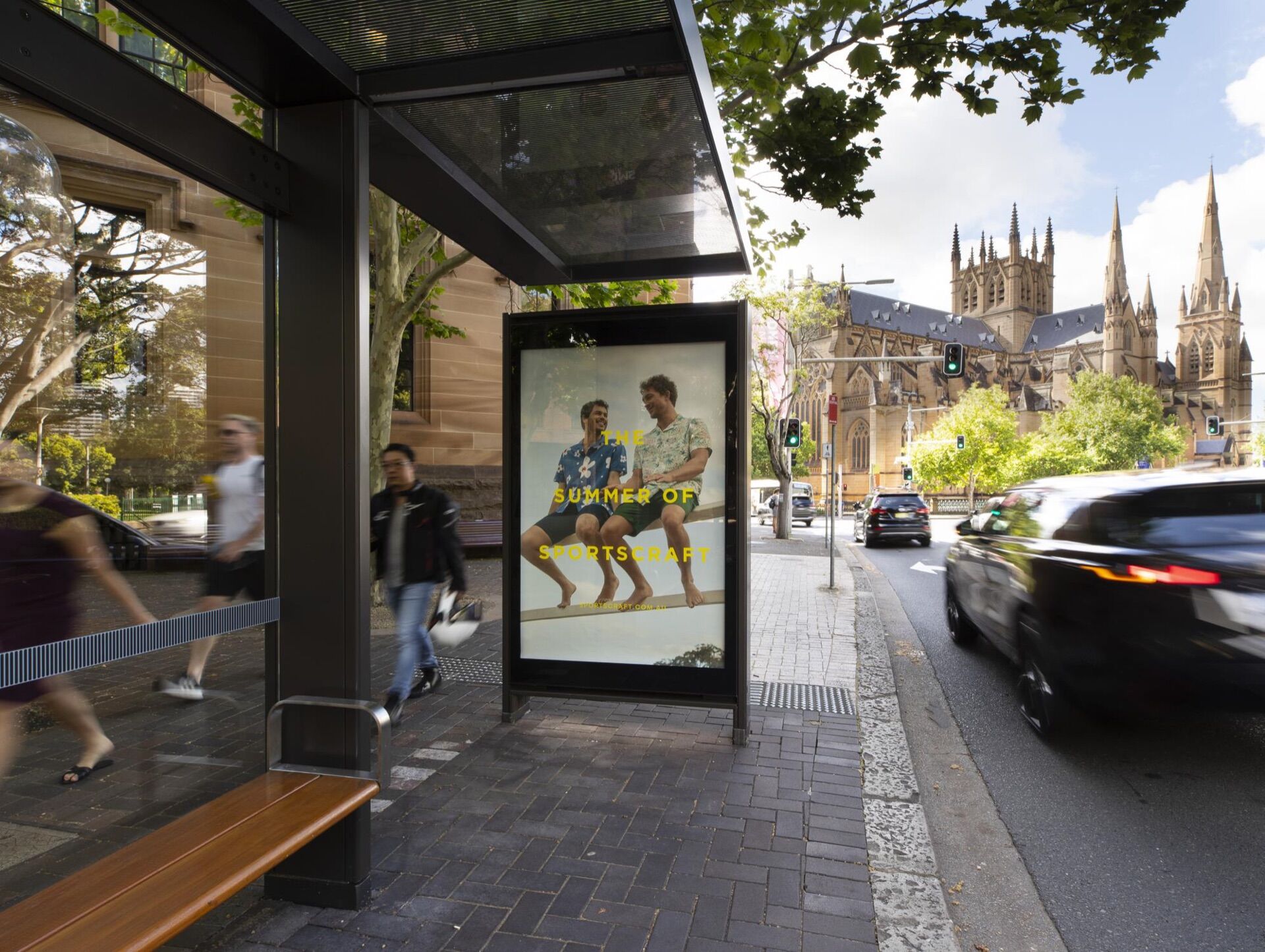 Bus Shelter & Bollard 6-Sheets in Sydney - Pack London out-of-home advertising