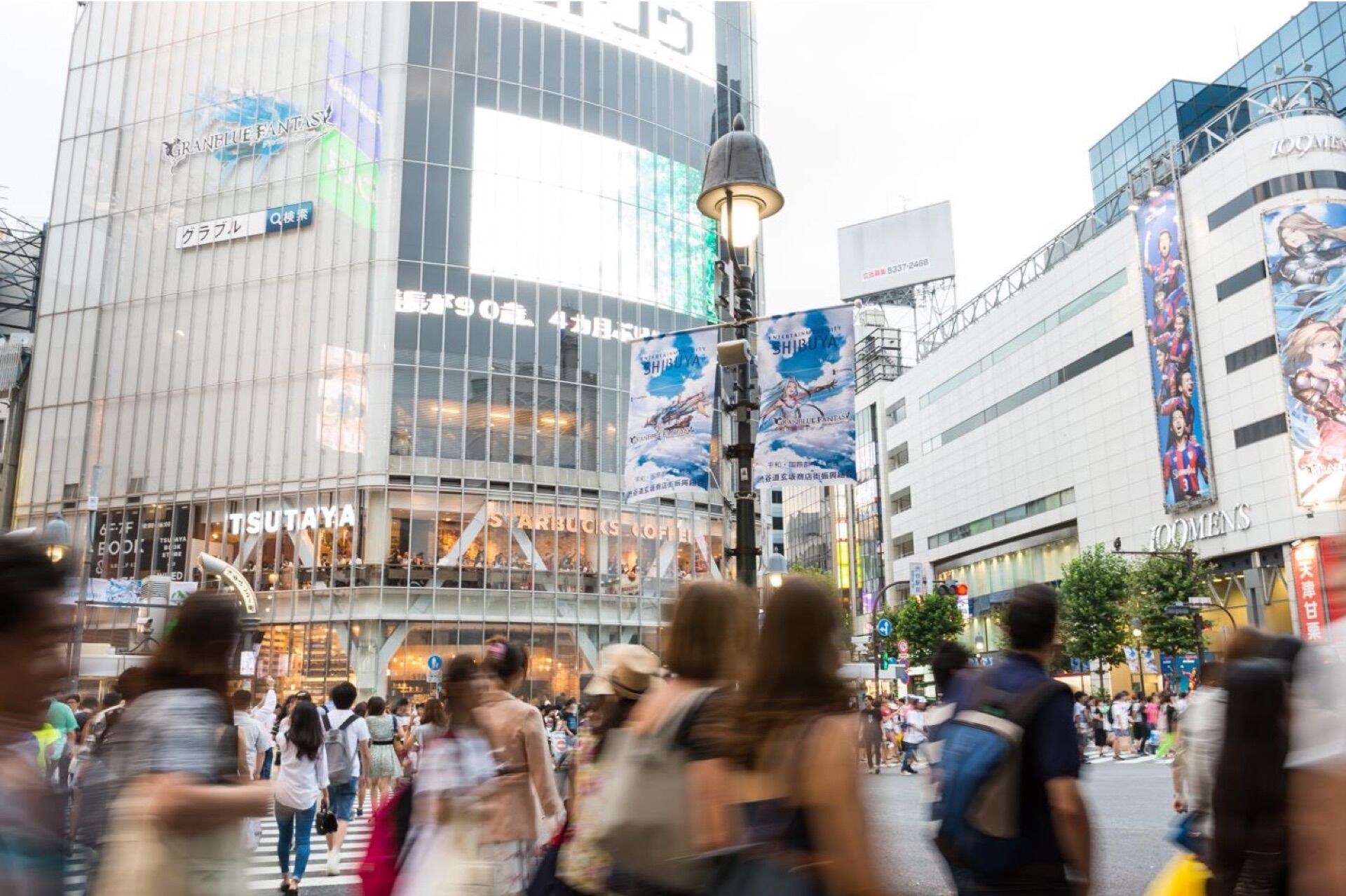 Street flag domination in Tokyo - Pack London out-of-home advertising